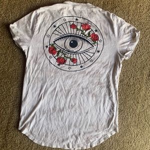 graphic tie dye hollister tee